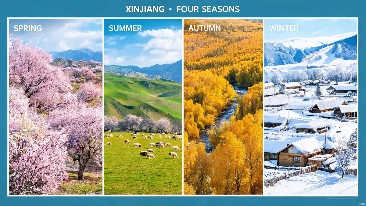 新疆最佳旅游时间：几月份去最好？各季节看点对比
