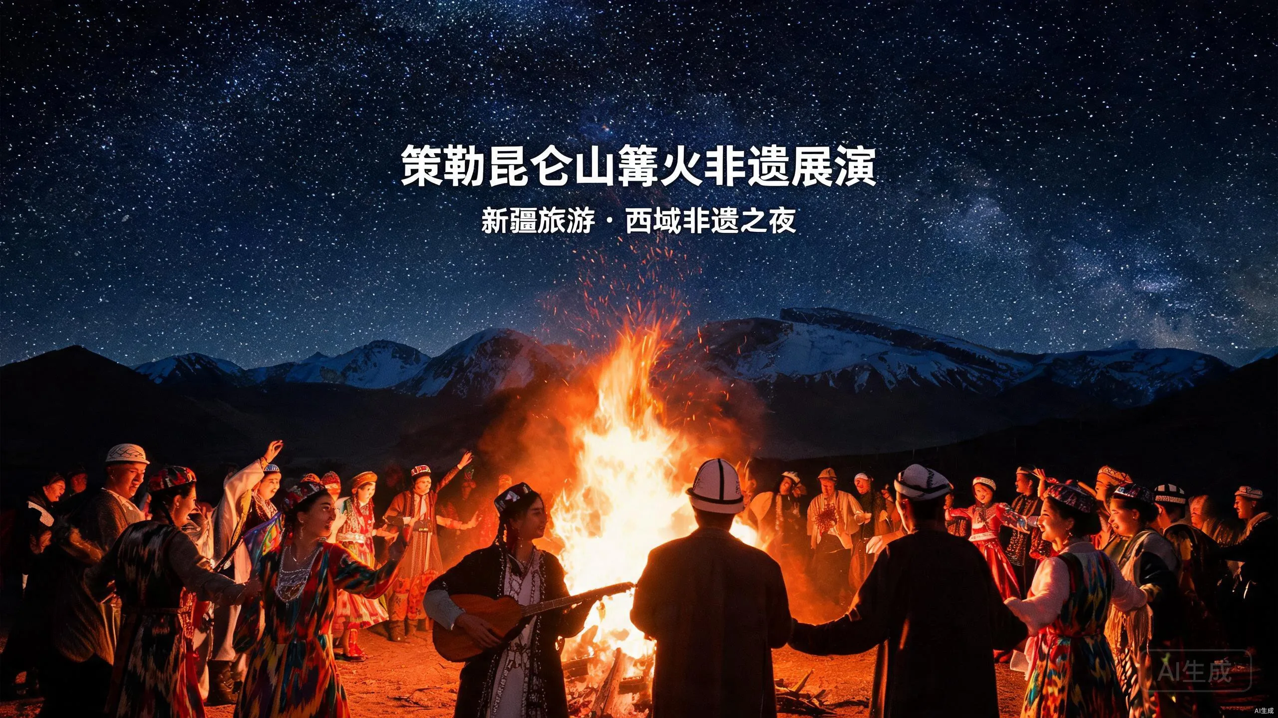 策勒昆仑山篝火非遗展演