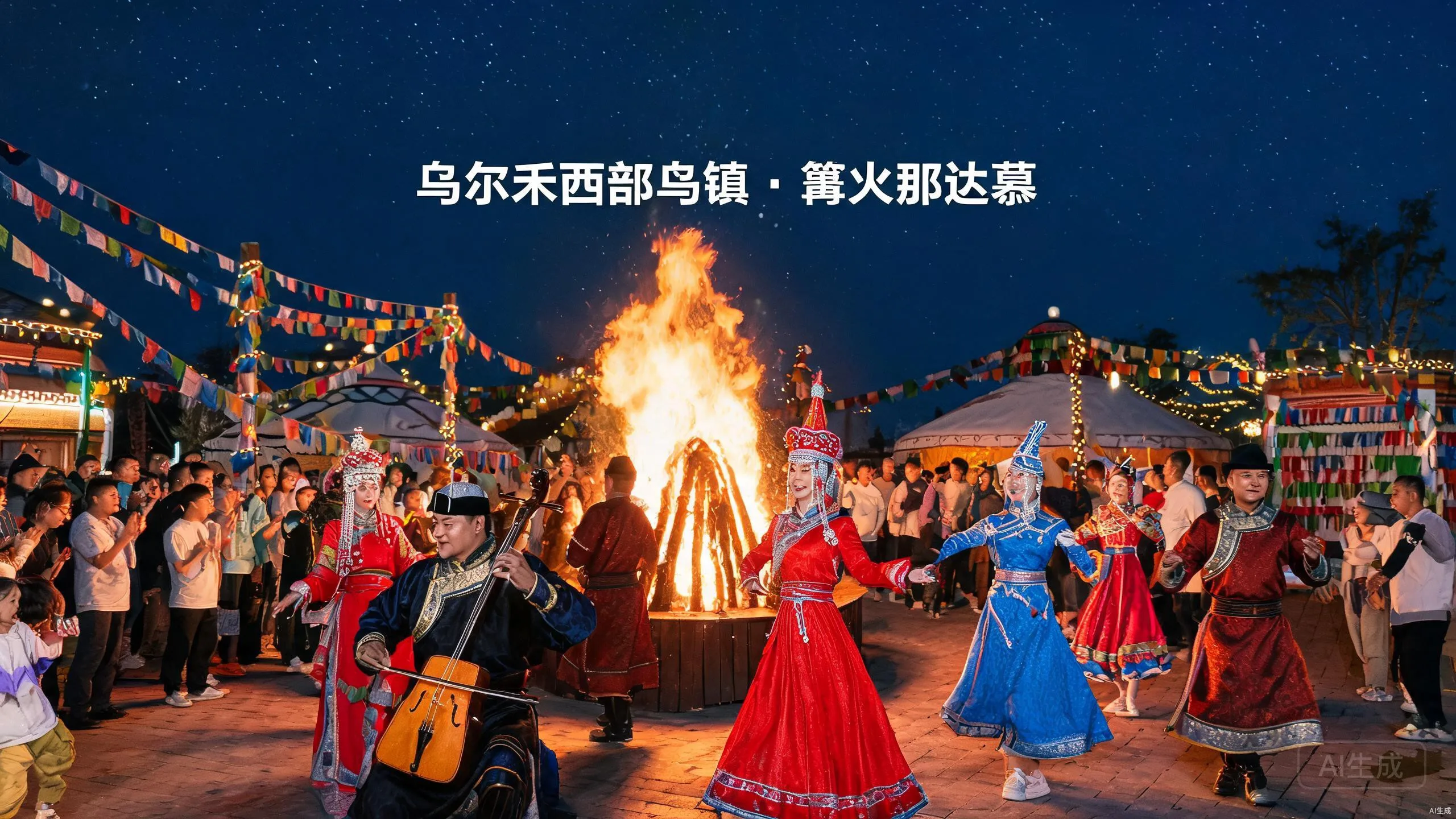 乌尔禾西部乌镇篝火那达慕